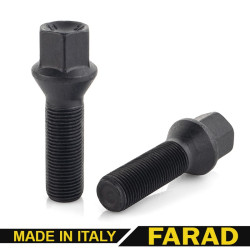 Tornillo de rueda 14x1,25x43mm cónico FARAD N4BN4/S NEGRO