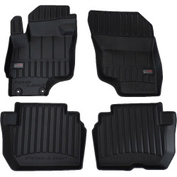 CAR RUBBER FLOOR MATS BLACK MITSUBISHI OUTLANDER III PHEV (2014-...) 3D FROGUM