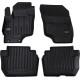 CAR RUBBER FLOOR MATS BLACK MITSUBISHI OUTLANDER III PHEV (2014-...) 3D FROGUM