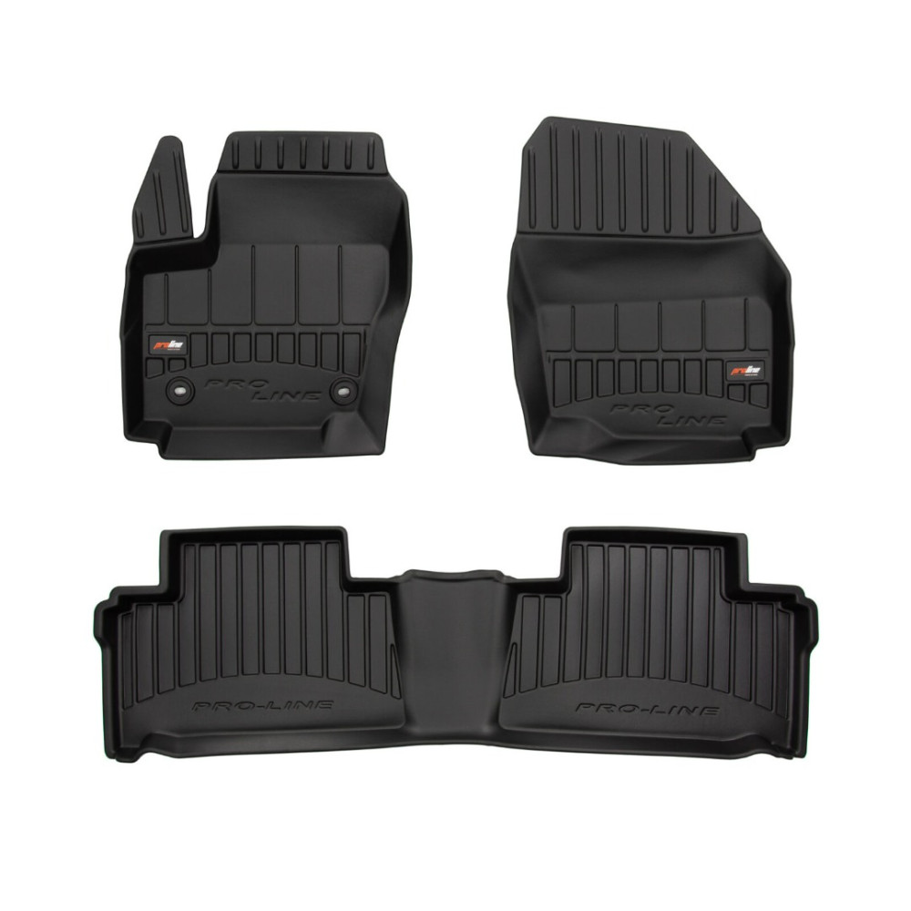 Car floor mats black FORD GALAXY II (31 cm)(2006-2015) 3D FROGUM