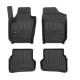 Car rubber floor mats black VW POLO (2009-2017) 3D FROGUM