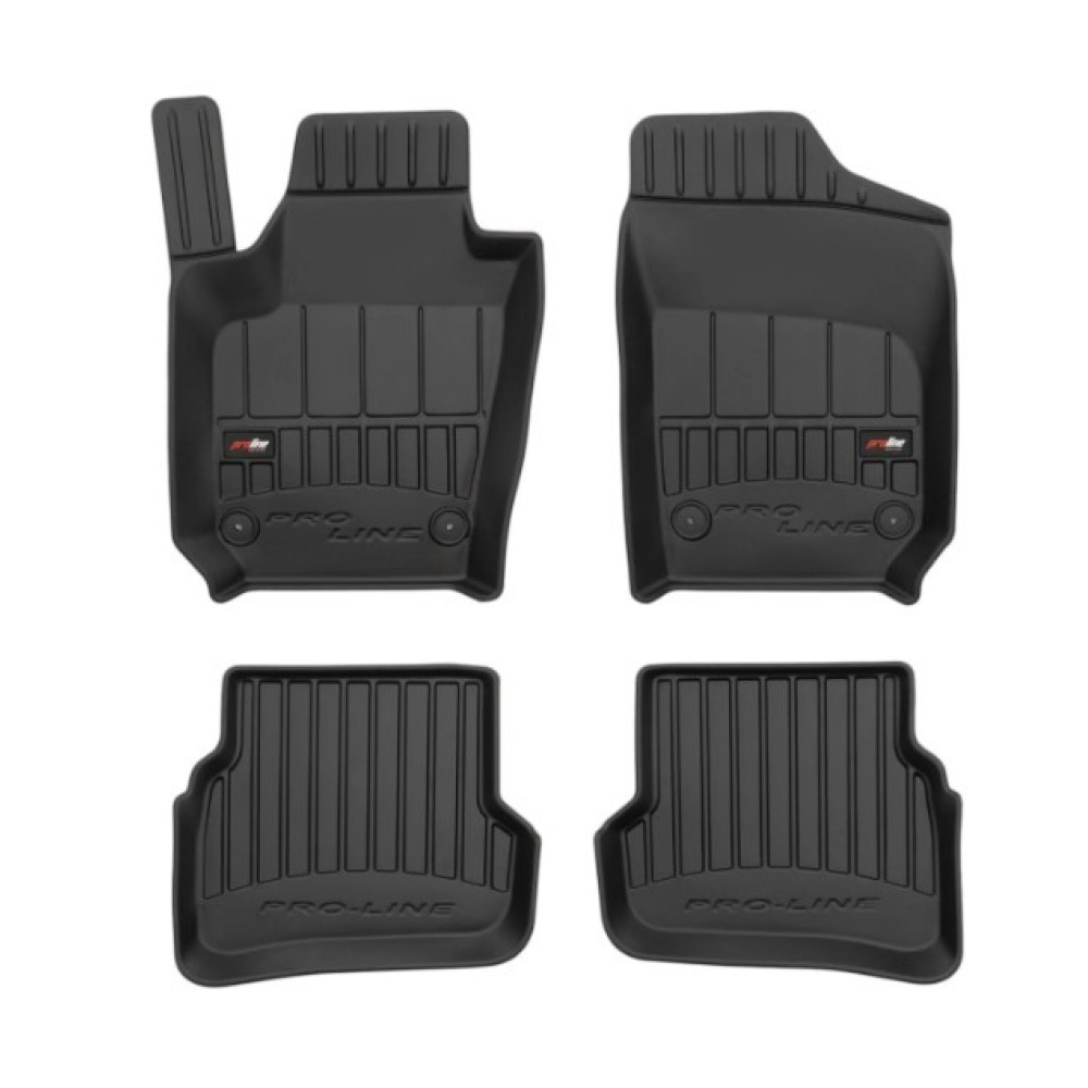 Car rubber floor mats black SEAT IBIZA (2008-2017) 3D FROGUM