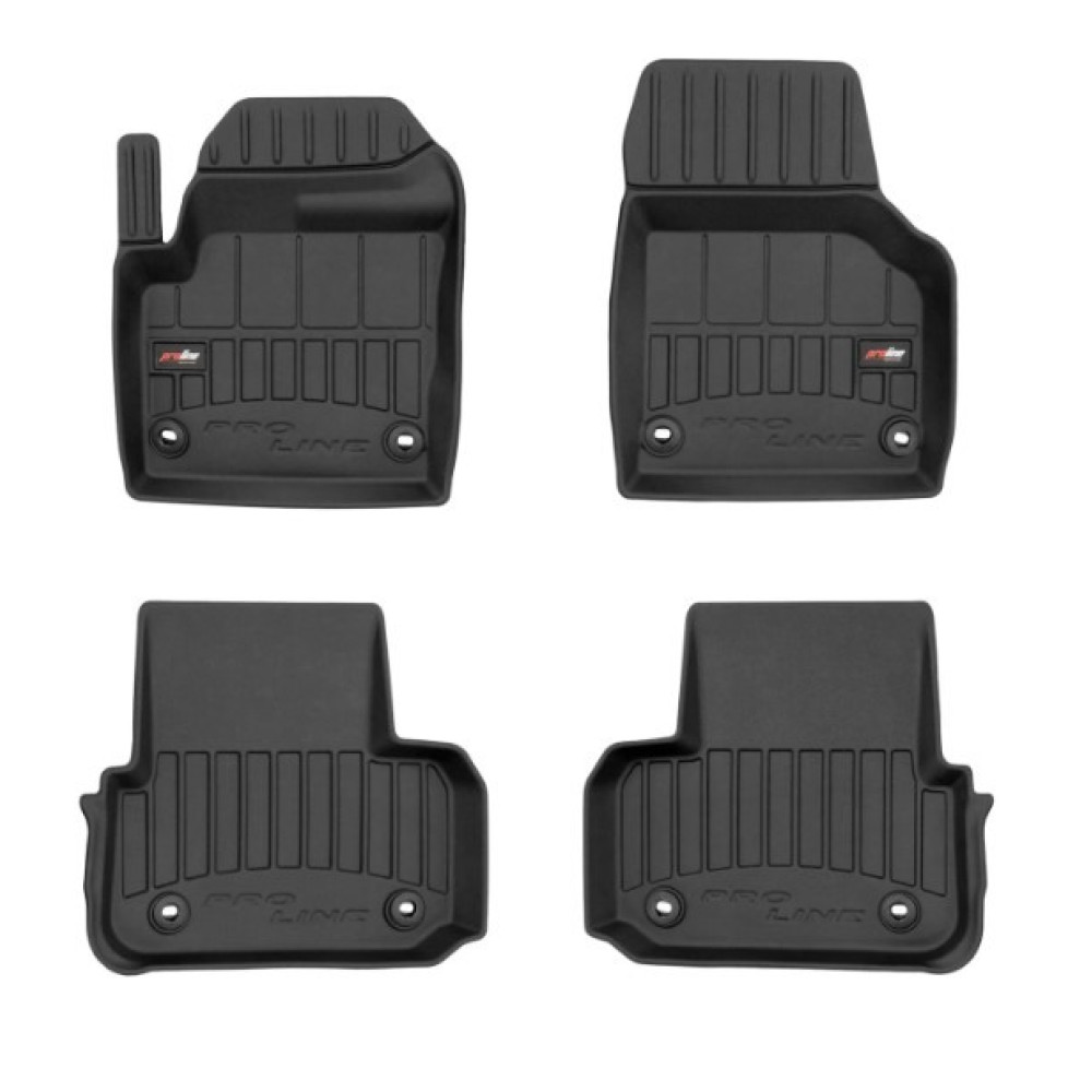 Car rubber floor mats black LAND ROVER DISCOVERY SPORT (2014-2019) 3D FROGUM