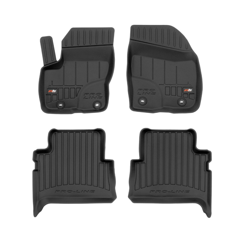 Car floor mats black FORD KUGA (2008-2013) 3D FROGUM