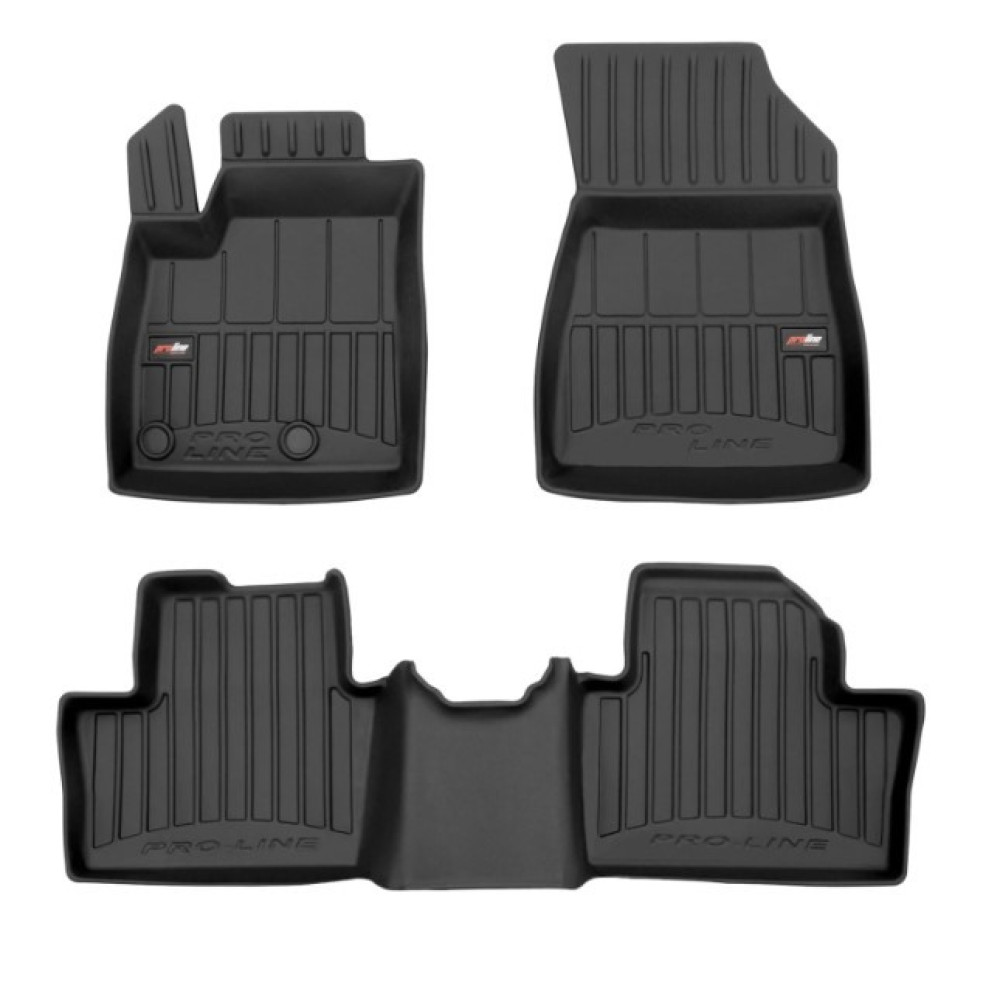 Car rubber floor mats black RENAULT AUSTRAL Mild Hybrid (2022-...) 3D FROGUM