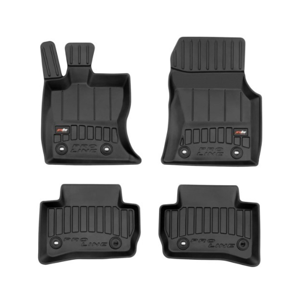 Car rubber floor mats black JAGUAR F-PACE (2016-...) 3D FROGUM
