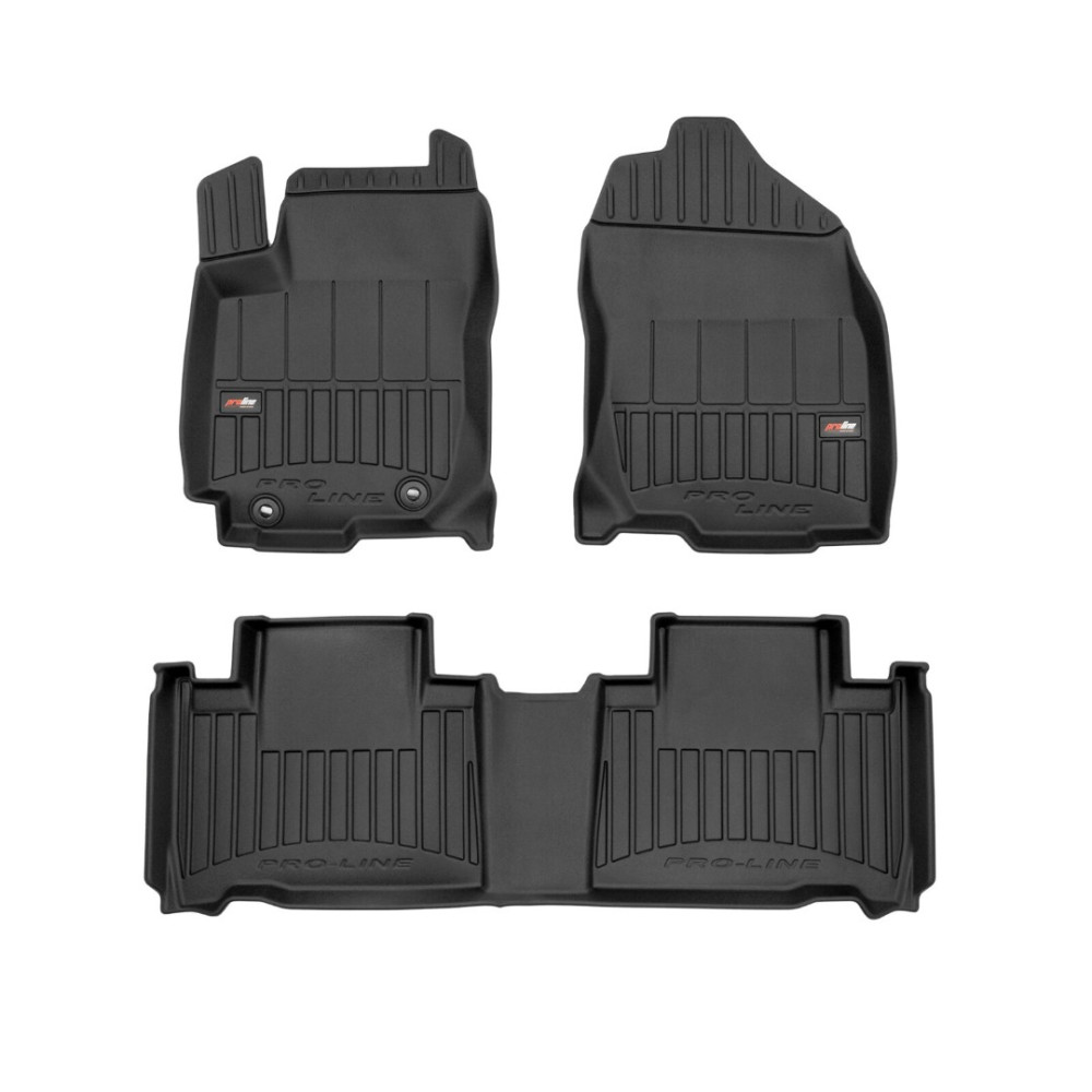 Car floor mats black TOYOTA RAV4 IV Hybrid (2015-2019) 3D FROGUM