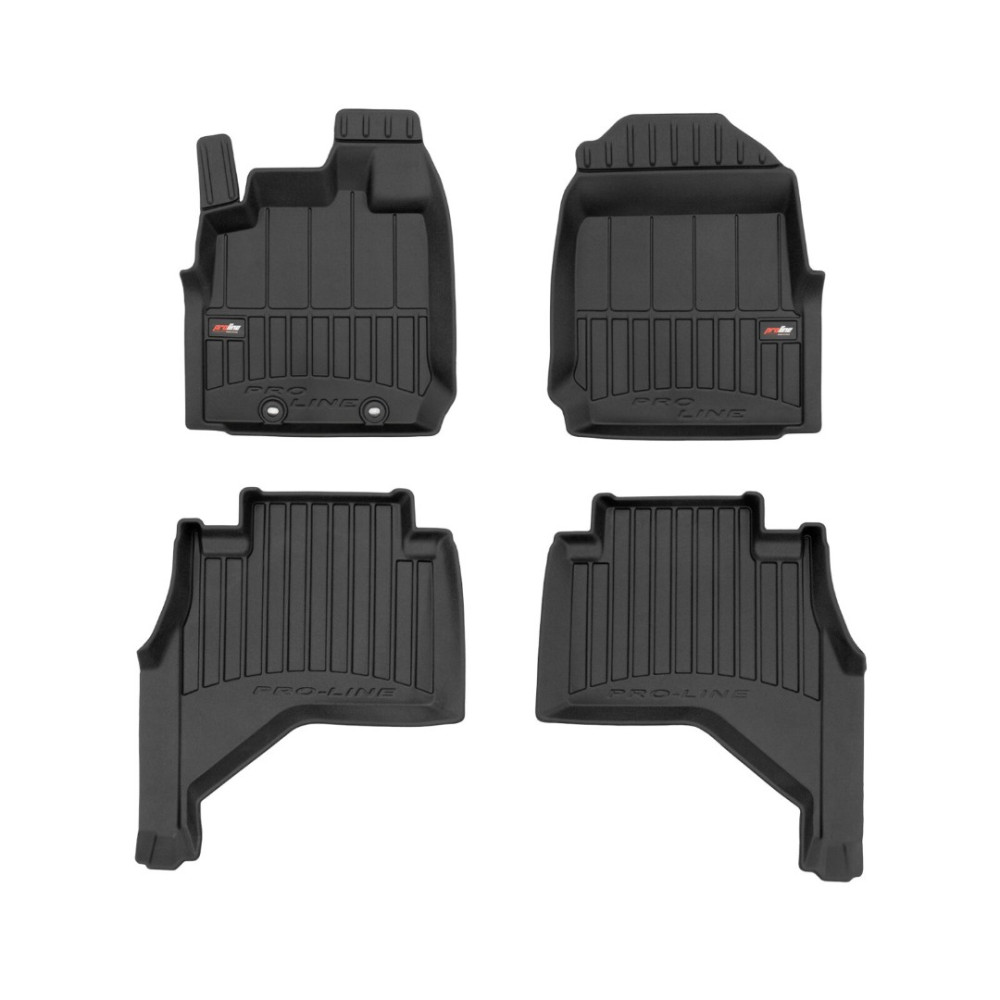 Car floor mats black ISUZU D-MAX III Double Cab (2019-...) 3D FROGUM