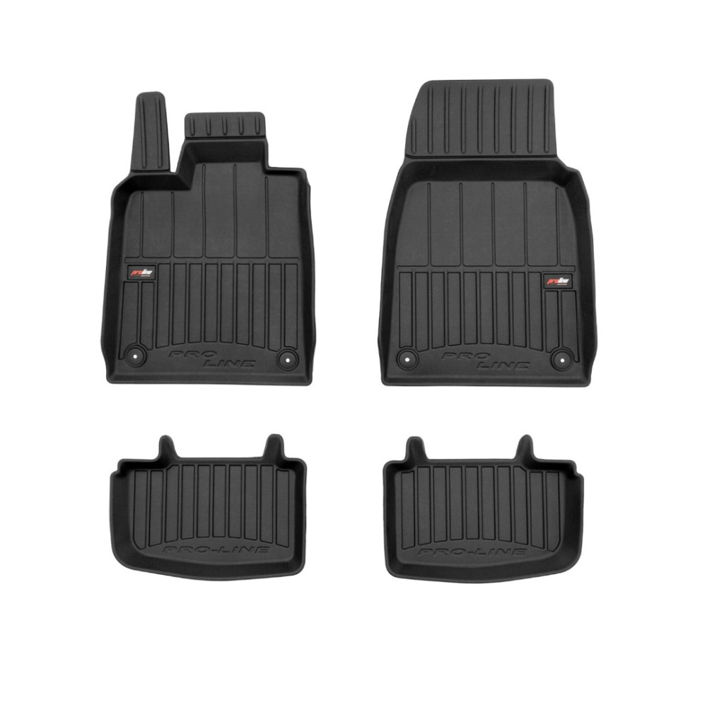 Car floor mats black PORSCHE TAYCAN (2019-...) 3D FROGUM