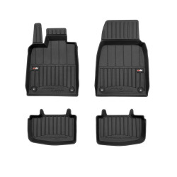 Car floor mats black PORSCHE TAYCAN (2019-...) 3D FROGUM