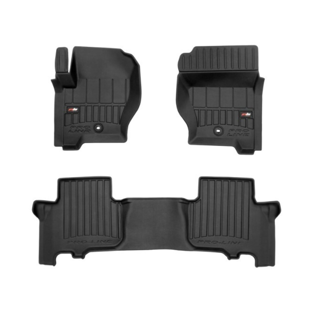 Car rubber floor mats black LAND ROVER DISCOVERY (2004-2009) 3D FROGUM