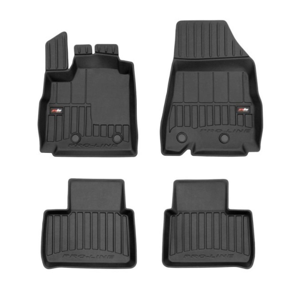 Car rubber floor mats black RENAULT ARKANA (2019-...) 3D FROGUM