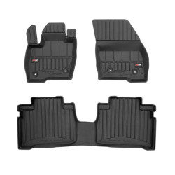 Car rubber floor mats black FORD S-MAX (2015-2023) 3D FROGUM