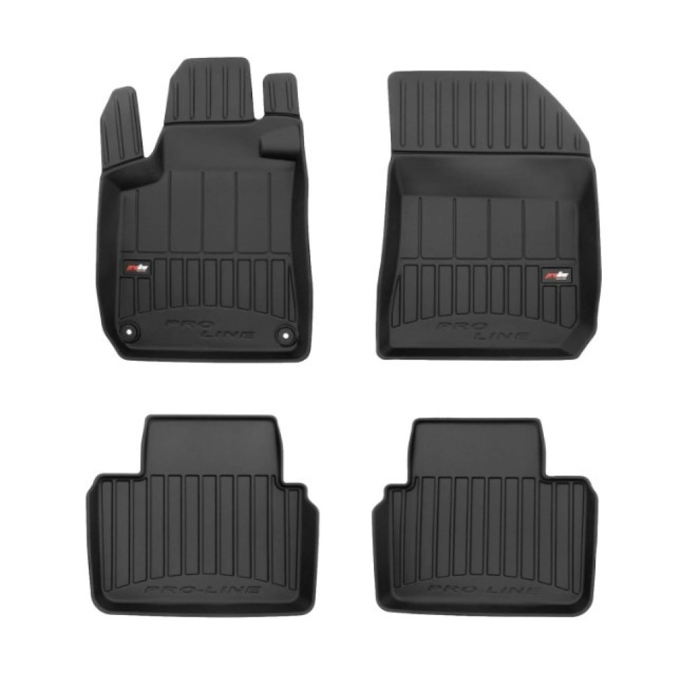 Car rubber floor mats black PEUGEOT 308 SW (2013-2021) 3D FROGUM