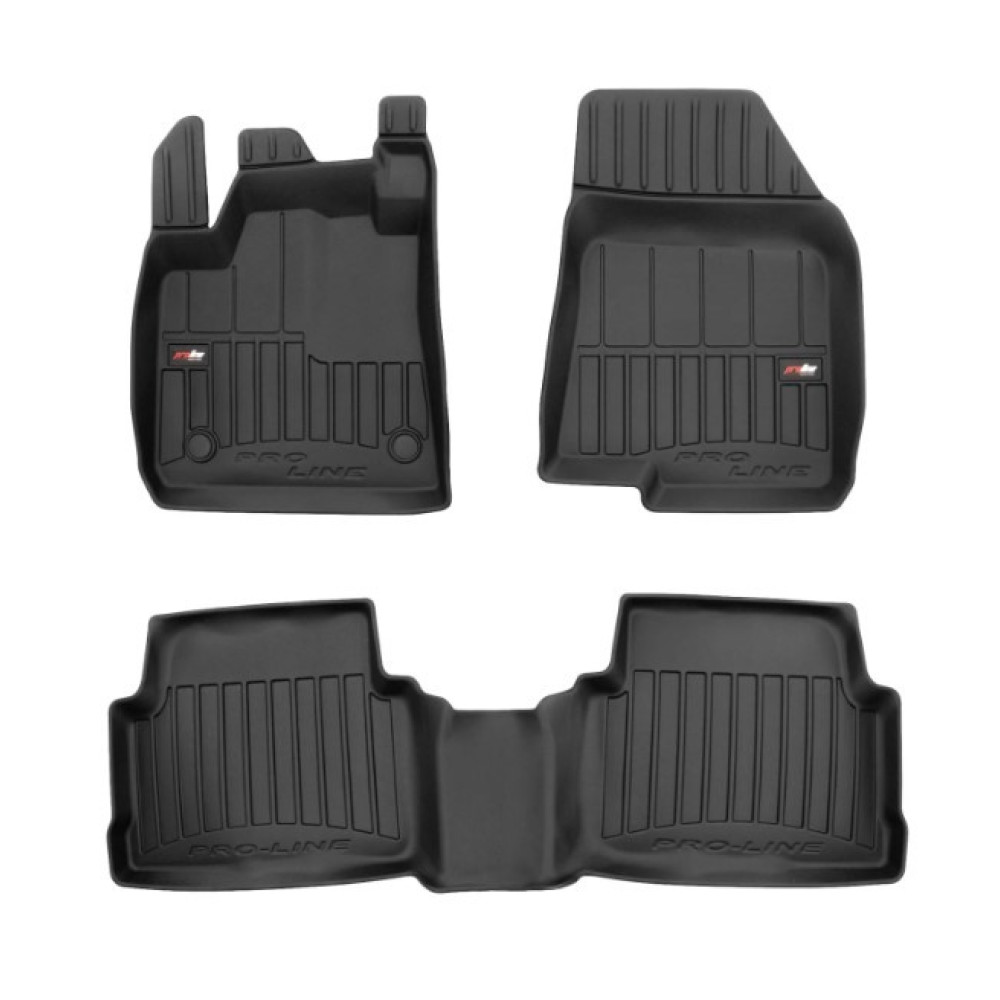 Car rubber floor mats black DACIA JOGGER (2021-...) 3D FROGUM