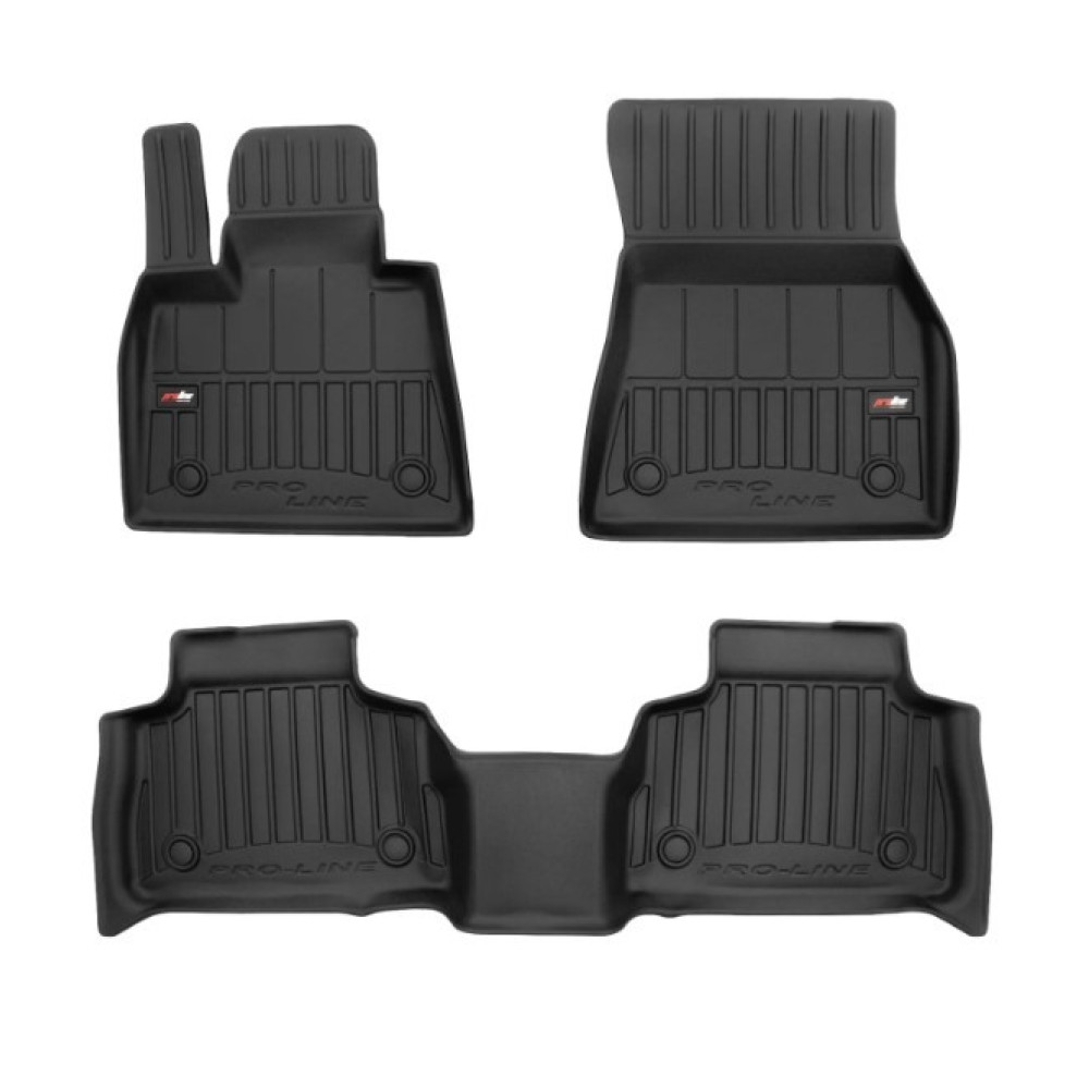 Car rubber floor mats black BMW X6 G06 (2019-...) 3D FROGUM