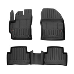 Car rubber floor mats black TOYOTA COROLLA CROSS (2022-...) 3D FROGUM
