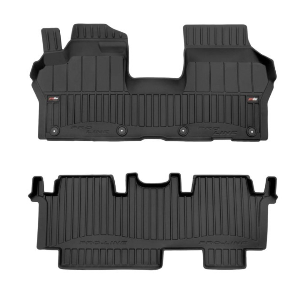 Car rubber floor mats black VW ID. BUZZ (2022-...) 3D FROGUM