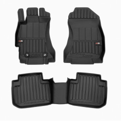 Car rubber floor mats black SUBARU FORESTER (2012-2018) 3D FROGUM