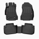 Car rubber floor mats black SUBARU FORESTER (2012-2018) 3D FROGUM