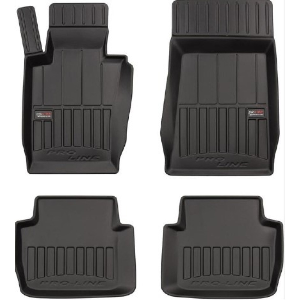 Car rubber floor mats black BMW 3 E46 (1998-2005) 3D FROGUM