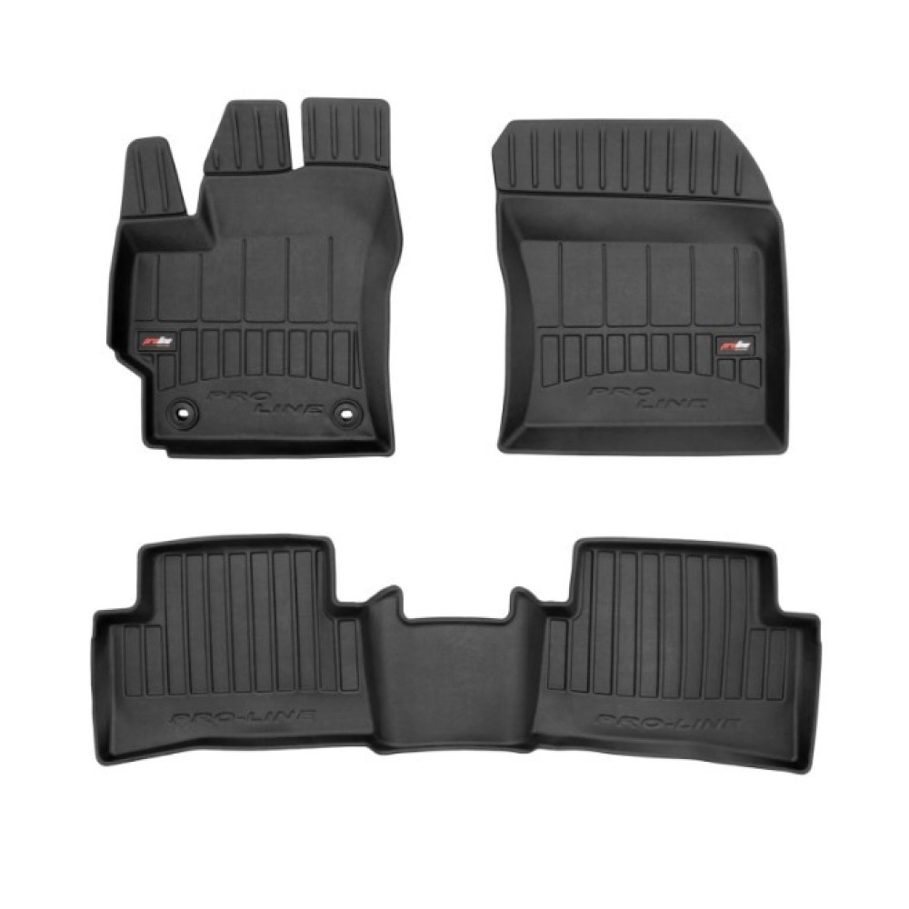 Car rubber floor mats black TOYOTA COROLLA Hatchback (2018-...) 3D FROGUM