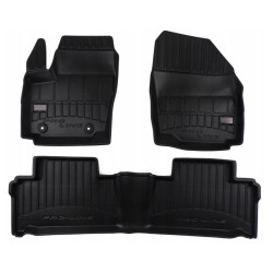 Car rubber floor mats black FORD S-MAX (2006-2015) 3D FROGUM