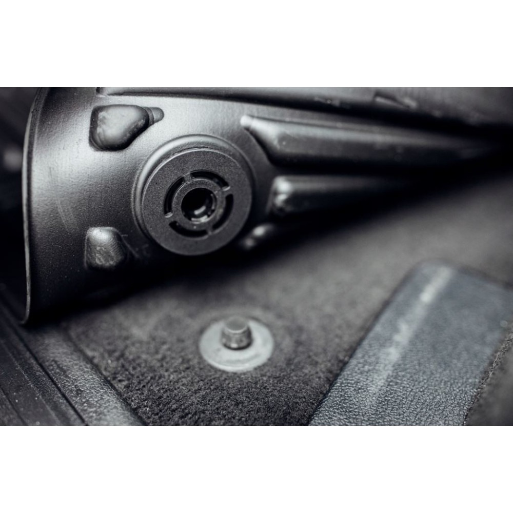 CAR RUBBER FLOOR MATS BLACK TOYOTA PRIUS III (2009-2015)  NO.77 FROGUM