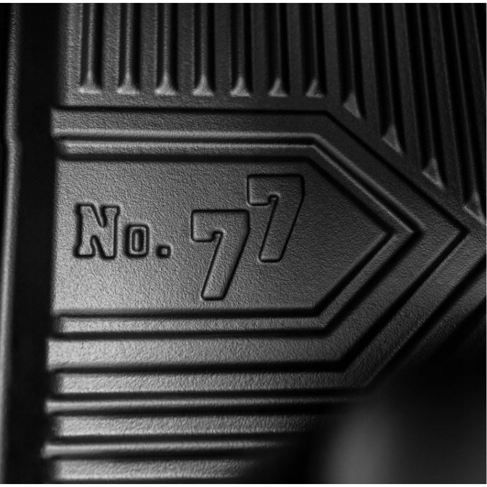 CAR RUBBER FLOOR MATS BLACK NISSAN MICRA V (2017-...) NO.77 FROGUM