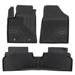 CAR RUBBER FLOOR MATS BLACK HYUNDAI KONA II Electric/Hybrid (2023-...) NO.77 FROGUM