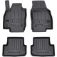 Car rubber floor mats black VW POLO (2017-...) 3D FROGUM