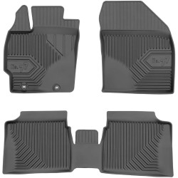 CAR RUBBER FLOOR MATS BLACK TOYOTA PRIUS III (2009-2015)  NO.77 FROGUM