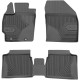 CAR RUBBER FLOOR MATS BLACK TOYOTA PRIUS III (2009-2015)  NO.77 FROGUM