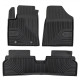 CAR RUBBER FLOOR MATS BLACK HYUNDAI KONA II (2023-...) NO.77 FROGUM