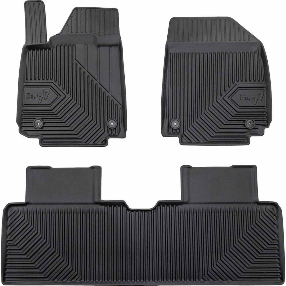 CAR RUBBER FLOOR MATS BLACK HYUNDAI IONIQ 6 (2022-...) NO.77 FROGUM