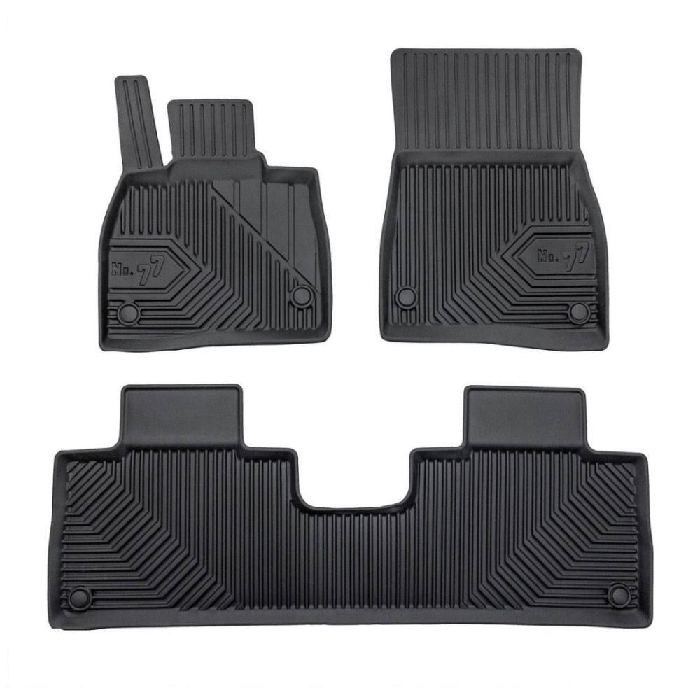 CAR RUBBER FLOOR MATS BLACK MB EQS SUV (2022-...) NO.77 FROGUM
