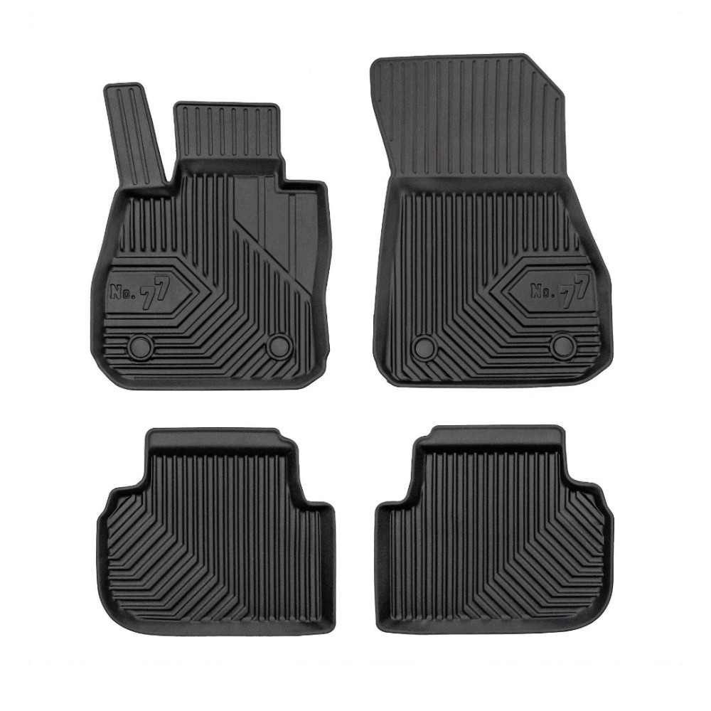 CAR RUBBER FLOOR MATS BLACK BMW 2 GRAN COUPE F44 (2014-2022) NO.77 FROGUM