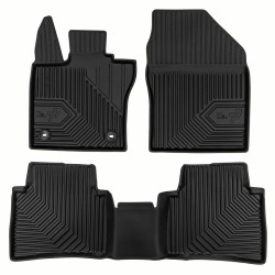 CAR RUBBER FLOOR MATS BLACK TOYOTA PRIUS (2022-...) NO.77 FROGUM