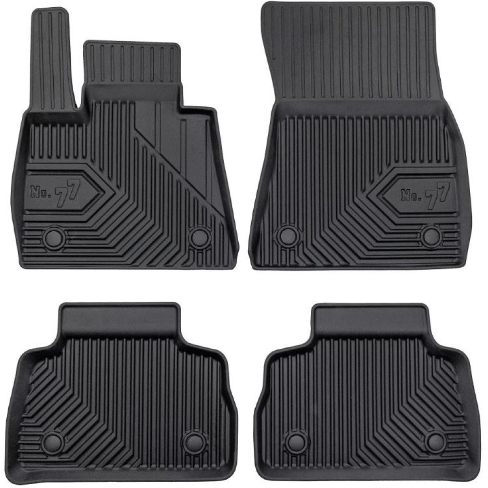 CAR RUBBER FLOOR MATS BLACK BMW X6 G06 (2020-...) NO.77 FROGUM