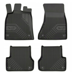 Alfombrillas de goma negras para coche AUDI A6 (2011-2018) N.º 77 FROGUM