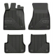 Alfombrillas de goma negras para coche AUDI A6 (2011-2018) N.º 77 FROGUM