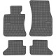 Car rubber floor mats black BMW 6 Cabrio E64 (2004-2010) NEGRO