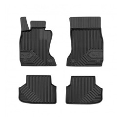 CAR RUBBER FLOOR MATS BLACK BMW 7 F01 (2007-2014) 77 FROGUM 