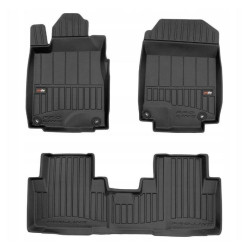 CAR RUBBER FLOOR MATS BLACK HONDA CR-V (2012-2018) 3D FROGUM