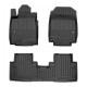 CAR RUBBER FLOOR MATS BLACK HONDA CR-V (2012-2018) 3D FROGUM