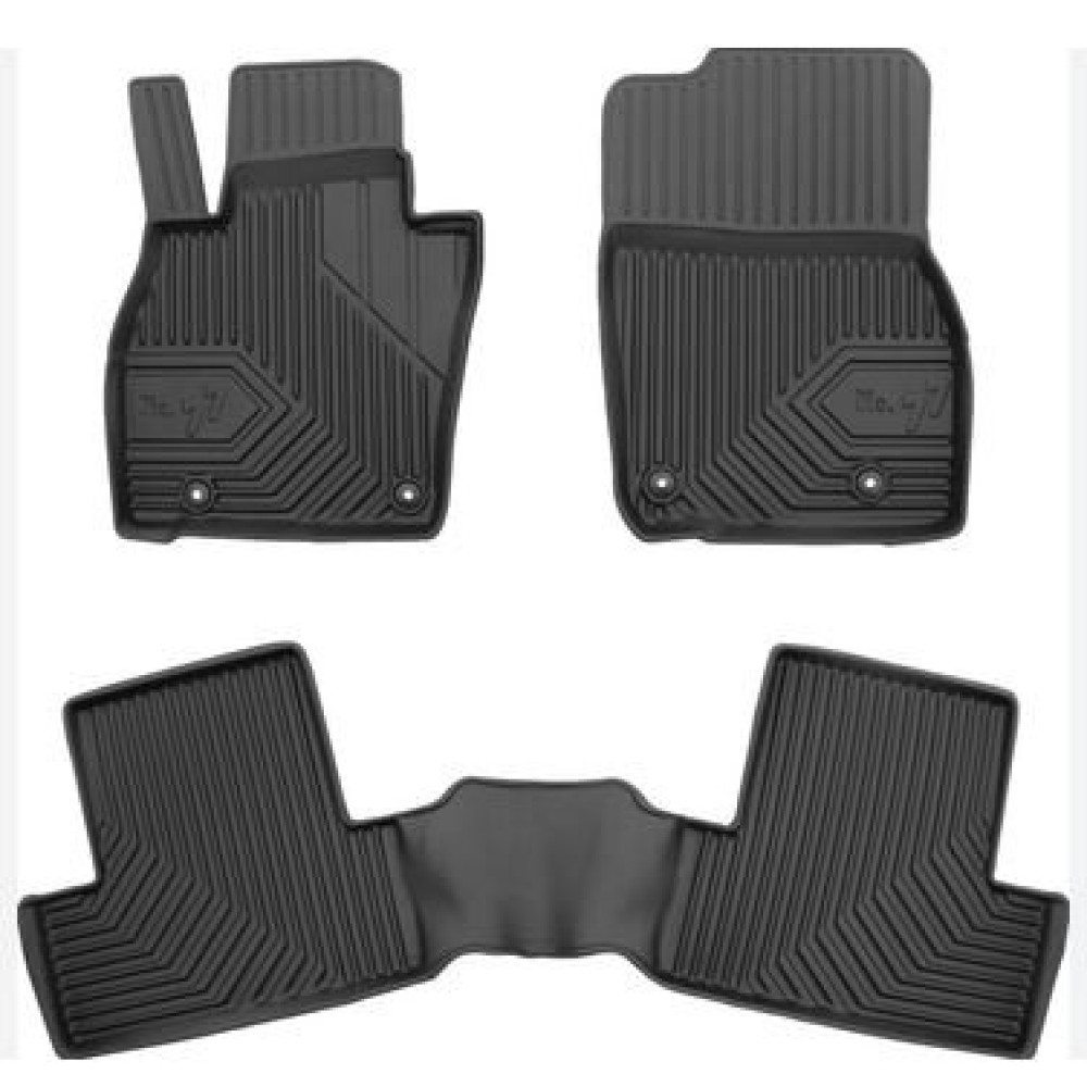 CAR RUBBER FLOOR MATS BLACK MAZDA CX-60 (2022-...) NO.77 FROGUM
