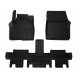 Car rubber floor mats black RENAULT ESPACE (5s.)(2002-2014) 3D FROGUM