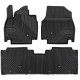 CAR RUBBER FLOOR MATS BLACK KIA EV9 (2023-...) NO.77 FROGUM