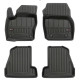 Car rubber floor mats black FORD FOCUS III (2011-2018) 3D FROGUM
