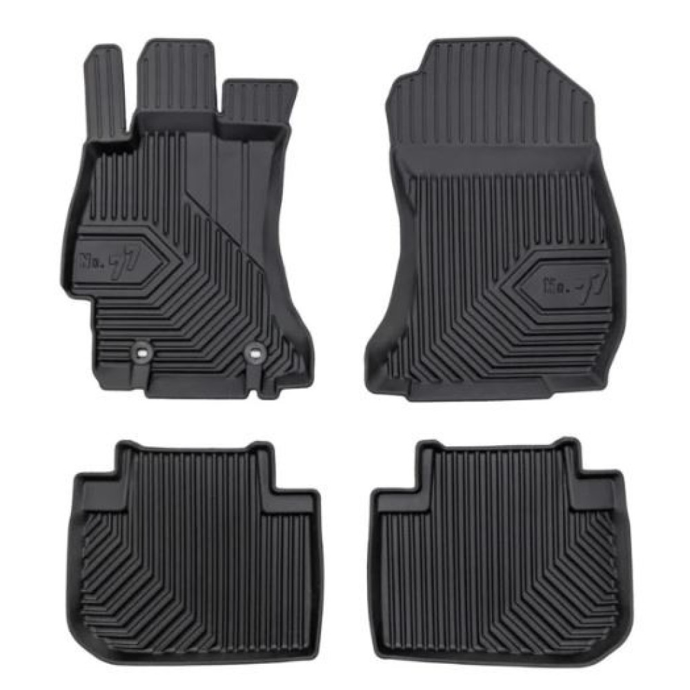 CAR RUBBER FLOOR MATS BLACK SUBARU FORESTER (2013-2018) NO.77 FROGUM